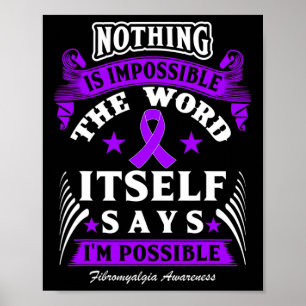 Det är omöjligt! Medvetenhet om fibromyalgia Poster