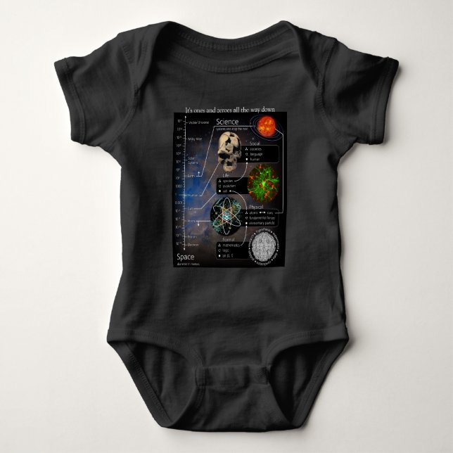 Det är Ones och Zeroes hela vägen ner T Shirt (Framsida)