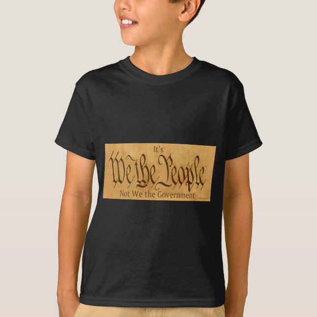 DET är OSS FOLKET OSS INTE REGERINGEN T-shirt (Framsida)