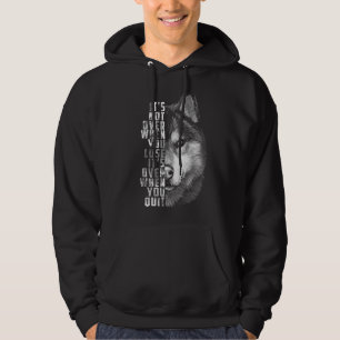 Det är över när du slutar att flytta offert för di hoodie