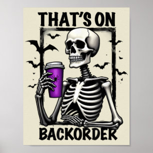 Det är på backorder Halloween Pharmacy Tech Poster