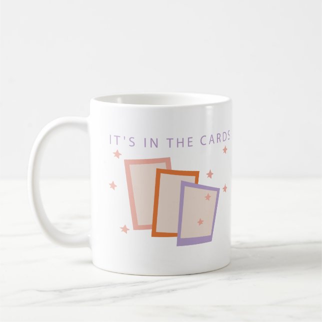 Det är på de kort som visas upp. kaffemugg (Vänster)