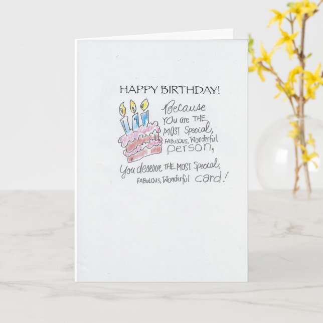 Det är på mig. kort (Gul blomma)