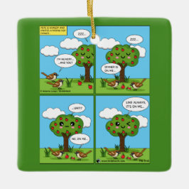 Det är på mig... Tecknad Julgransprydnad Keramik