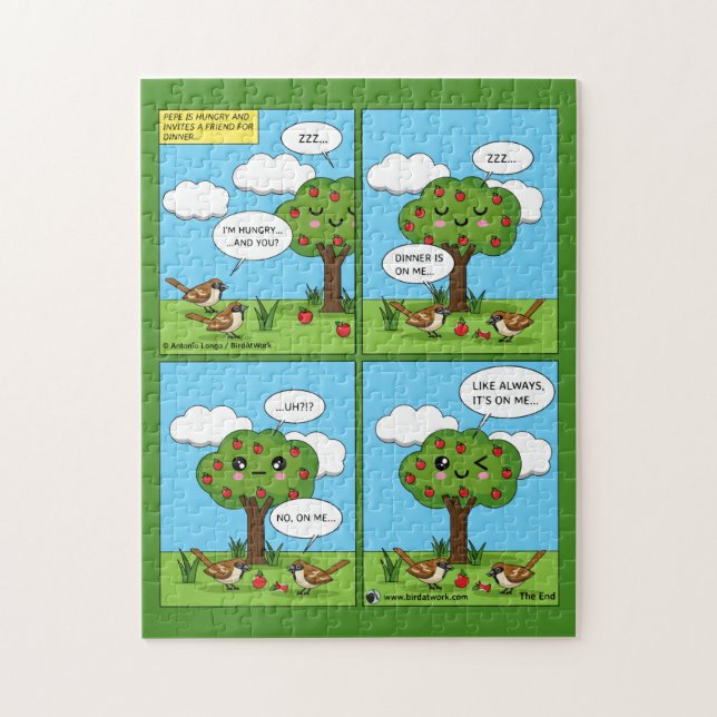 Det är på mig... Tecknad Pussel (Vertikal)