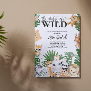 Det är på väg att få vild safari djungeldusch. inbjudningar