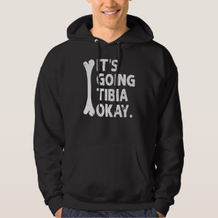 Det är på väg att tibia okej, underbart Anatomy Pu Hoodie