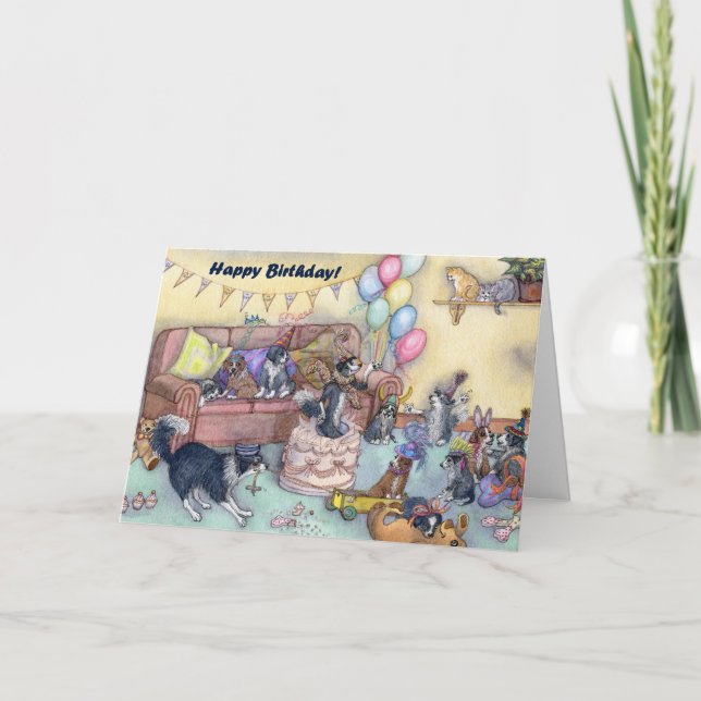 Det är party tid! Födelsedag Stil kort (Framsida)