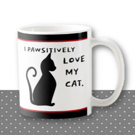 Det är Pawsome! Cat Lovers Roligt Kaffemugg