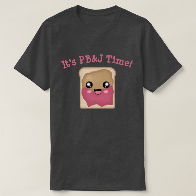 Det är Peanut Butter Jelly Time T Shirt (Design framsida)
