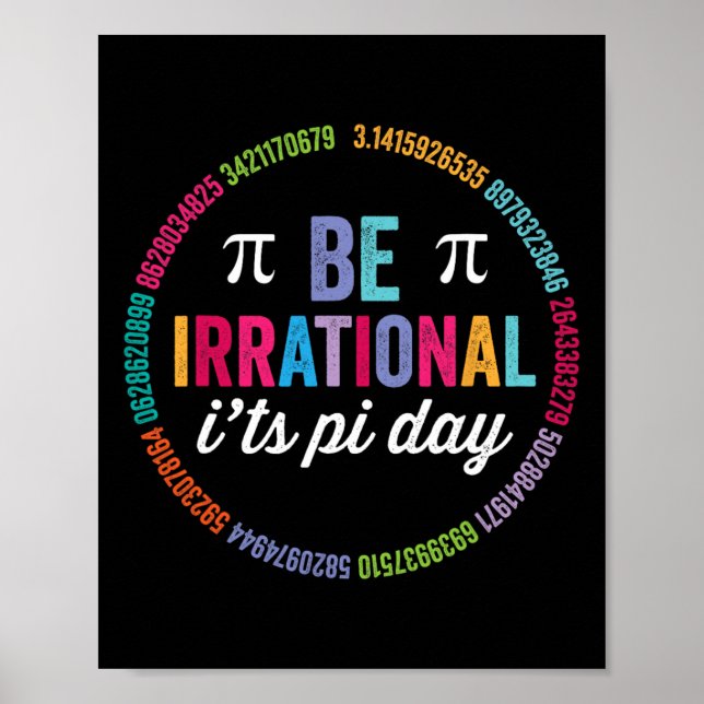 Det är Pi Day 3.14 Math Teacher Boys G. Poster (Framsidan)