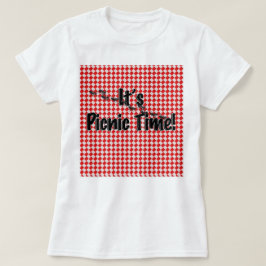 Det är Picnic Time! Red Checkered Bord Trasa w/Ant T Shirt