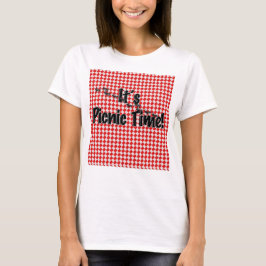 Det är Picnic Time! Red Checkered Bord Trasa w/Ant T Shirt