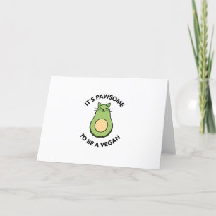 Det är pinsamt att vara vegan avocado helgkort