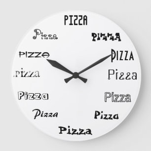 Det är Pizza Time Stor Klocka