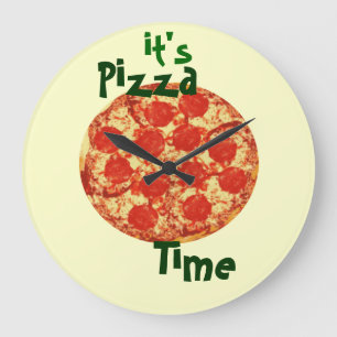 Det är Pizzastämpeluret Stor Klocka