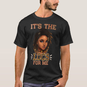 Det är platsen för mig Leopard Melanin Black Woman T Shirt