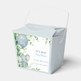 Det är pojken! Cute Little elephant baby med ballo Presentaskar