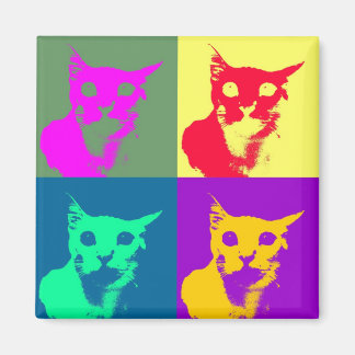 Det är "Pop-art Lance" på en funky kylmagnet! Magnet