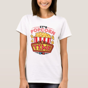 Det är Popcorn Time Movie Cinema Älskare T Shirt
