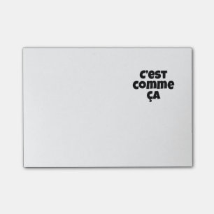 Det är precis det är långt - C'est Comme Ca fra Post-it Block
