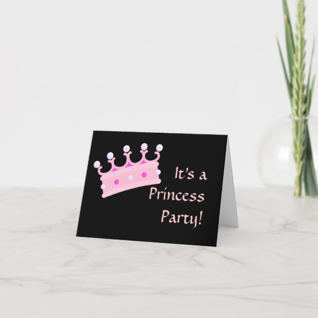 Det är prinsessan Party! Inbjudan (Framsida)