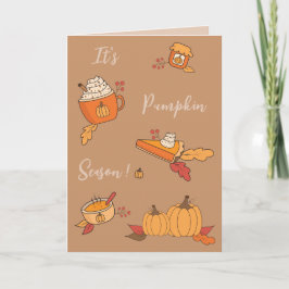 Det är Pumpkin Season | Fall-hälsningskort Helgkort