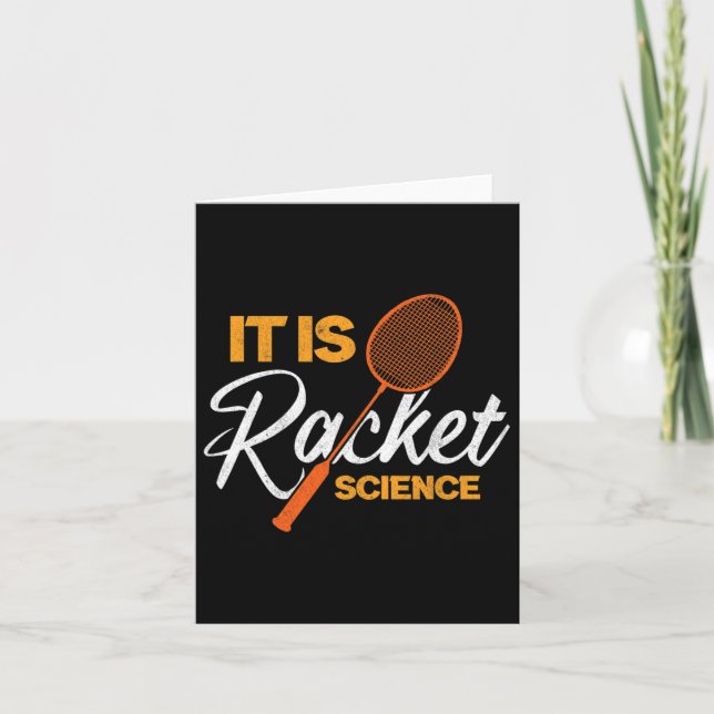 Det är Racket Science Dminton Shuttle Birdie Dmint Kort (Framsida)
