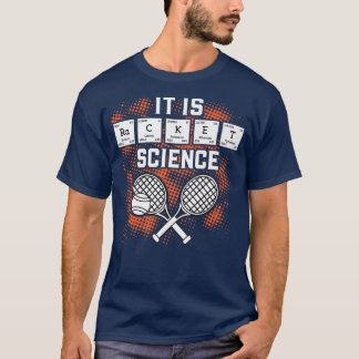 Det är Racket Science Funny Tennis Player Periodic T Shirt