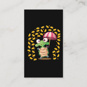Det är Raining Tacos Turtle mexikanska Älskare Visitkort