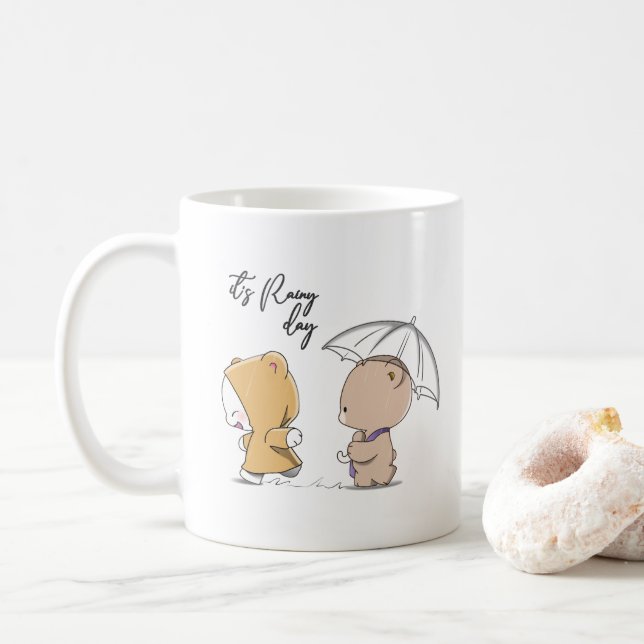 Det är regnigt dag | 11# Klassisk Mugg (Med munk)