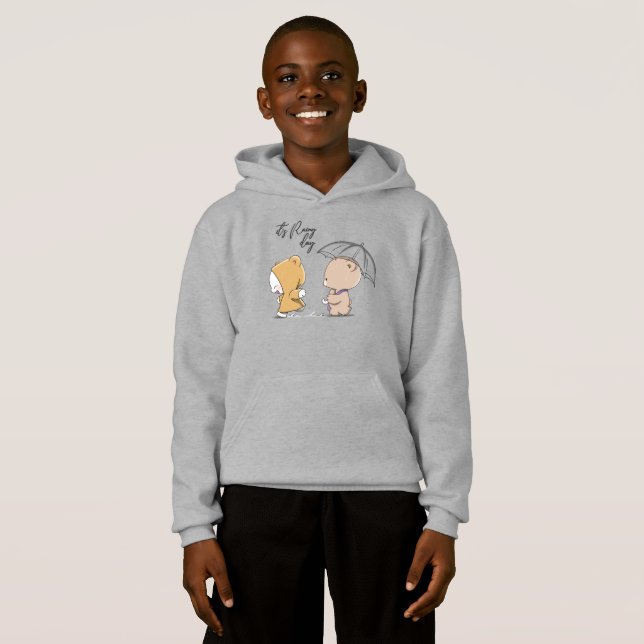 Det är regnigt dag | Barn T Shirt (Hel framsida)