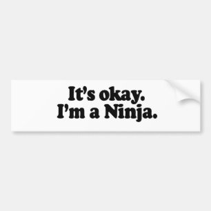 DET är reko, I-förmiddag A NINJA. Bildekal