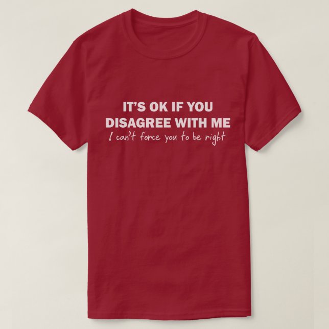 Det är reko, om du ogillar med mig som jag inte tee (Design framsida)