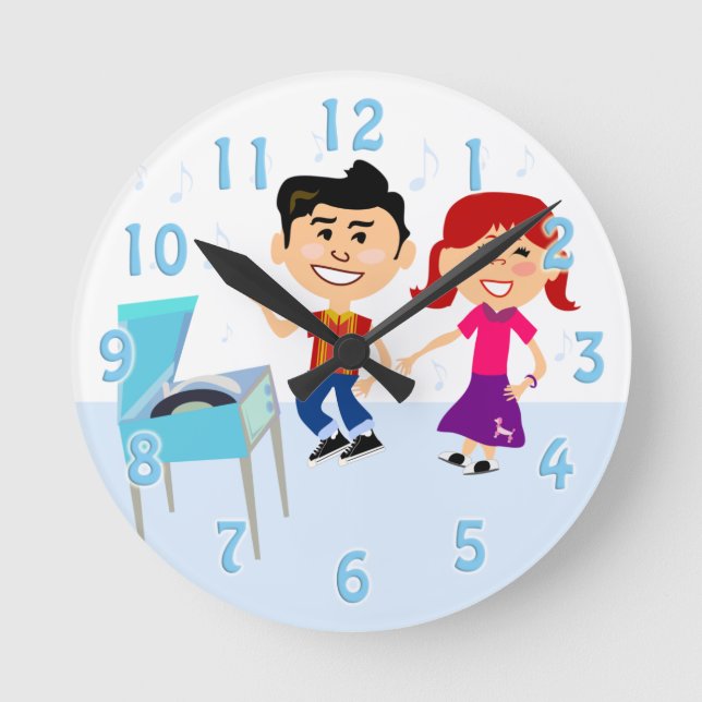 Det är rekorddags Party! Rund Klocka (Framsida)