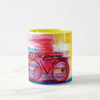 Det är Resa-Original konsten vid SQ Streater Två-Tonad Mugg