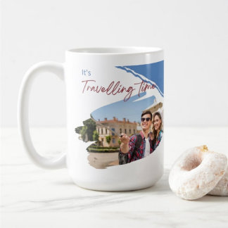 Det är restid för fotokollage kaffemugg