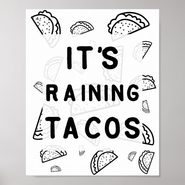 Det är Rining Tacos Poster (Framsidan)