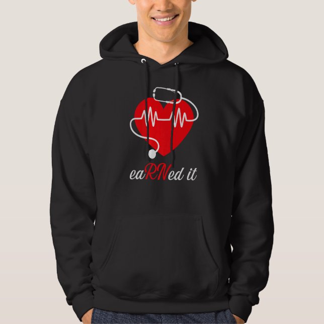 Det är Rn Nurse Nursing Studenten Hoodie (Framsida)
