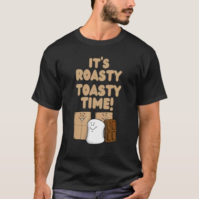 Det är Roasty Toasty Time Cute Smores Campfi T Shirt (Framsida)