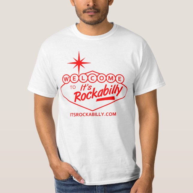 Det är Rockabilly Logotyp T-Shirt (Framsida)