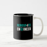 Det är Rocket Science. Två-Tonad Mugg<br><div class="desc">Aerospace-teknik. Det är inte raketvetenskap. Ja, det är det. Lustigt varuhus för ingenjör som kärlek humor, med citat och skämt. Utformning av coolan för bära på ditt jobb och visa din passion i flygplan, rymdfarkoster och raketvetenskap. Underbar gåva till pappa, far, mamma, mor, son, dotter, bror eller syster som valde...</div>