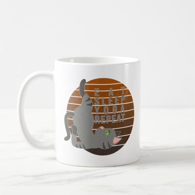 Det är roligt att göra yoga. kaffemugg (Vänster)