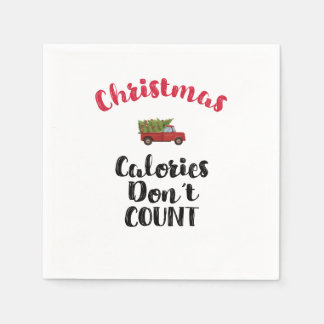 Det är roligt att höra julkalorier. pappersservett