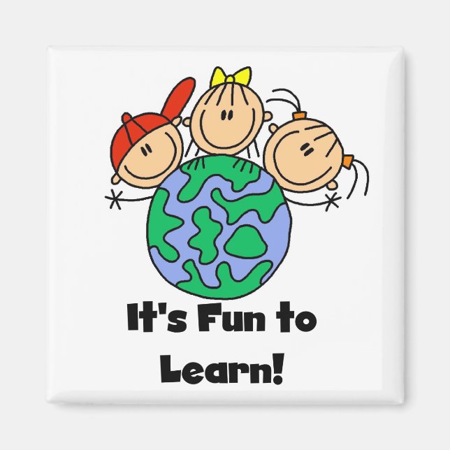 Det är Roligt att lära sig Magnet (Framsidan)