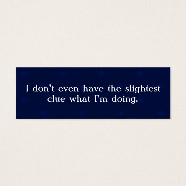 Det är roligt för det är sant litet visitkort (Framsidan)