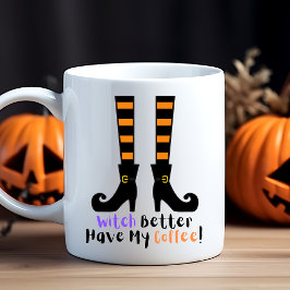 Det är roligt Trendig Witch att ha min kaffe Hallo Kaffemugg