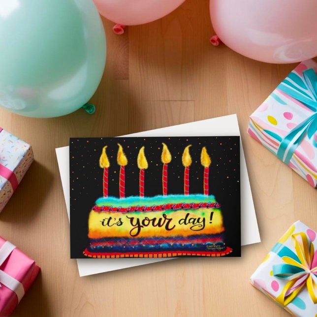 Det är Roligten för din dagsljud, Cake Candles, fä Kort (Skapare uppladdad)