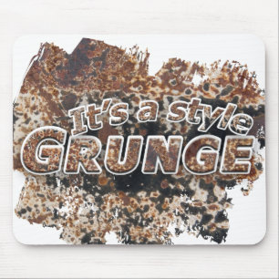 Det är rostiga brev för en stilGRUNGE Musmatta