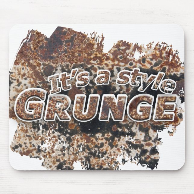Det är rostiga brev för en stilGRUNGE Musmatta (Framsidan)